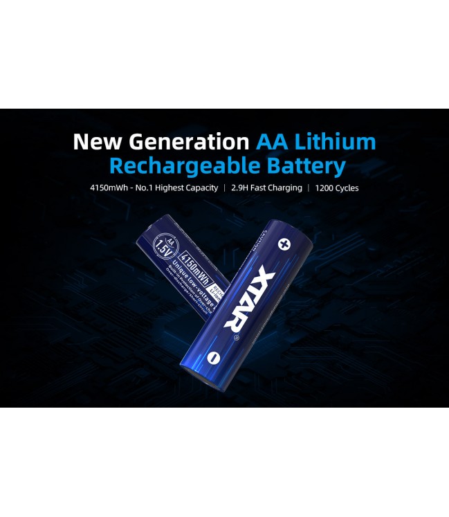 Xtar R6 / AA 1.5V Li-ion 2500mAh battery with protection