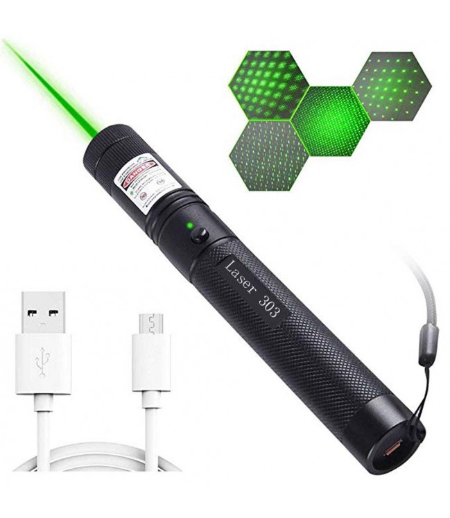USB-лазер перезаряжаемый, зеленый с USB-зарядкой